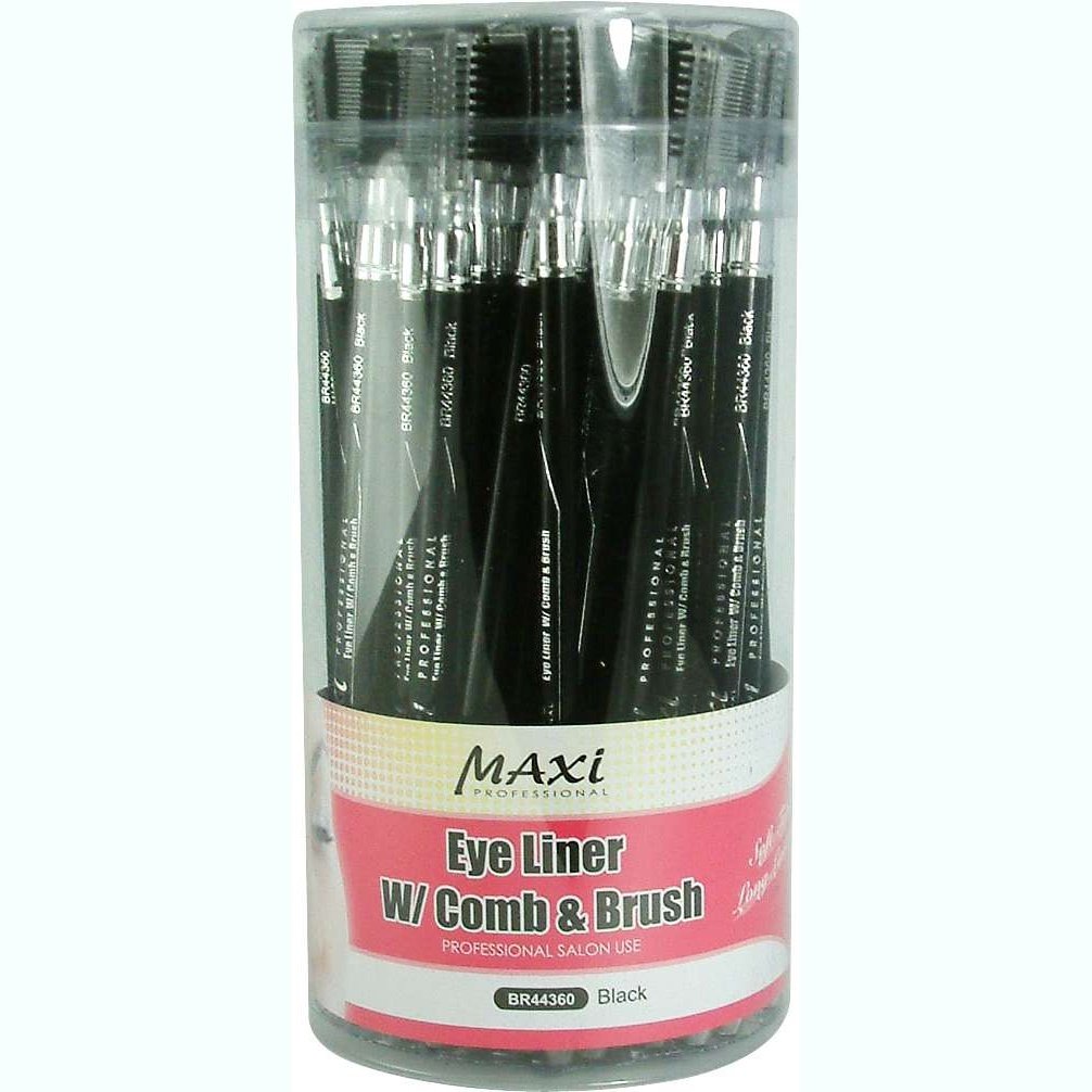 Brittny Eyeliner W Comb Brush Black