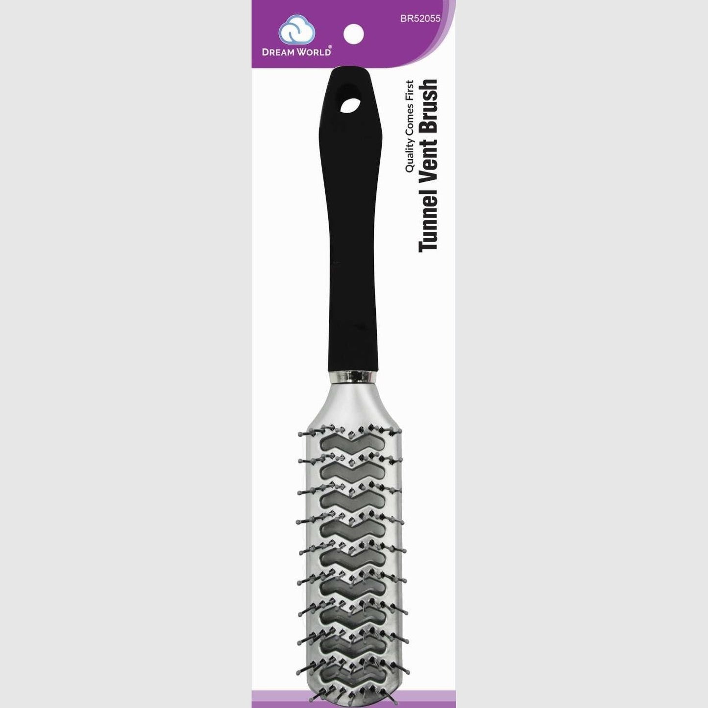 Vent Tunnel Brush for Weaves and Braids Detangling