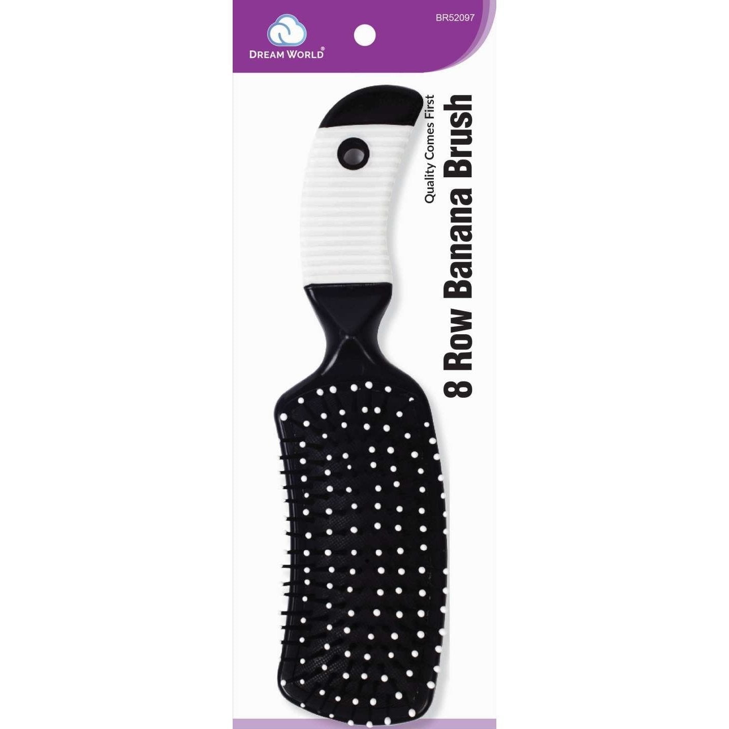 8-Row Banana Brush for Smoothening and Grip