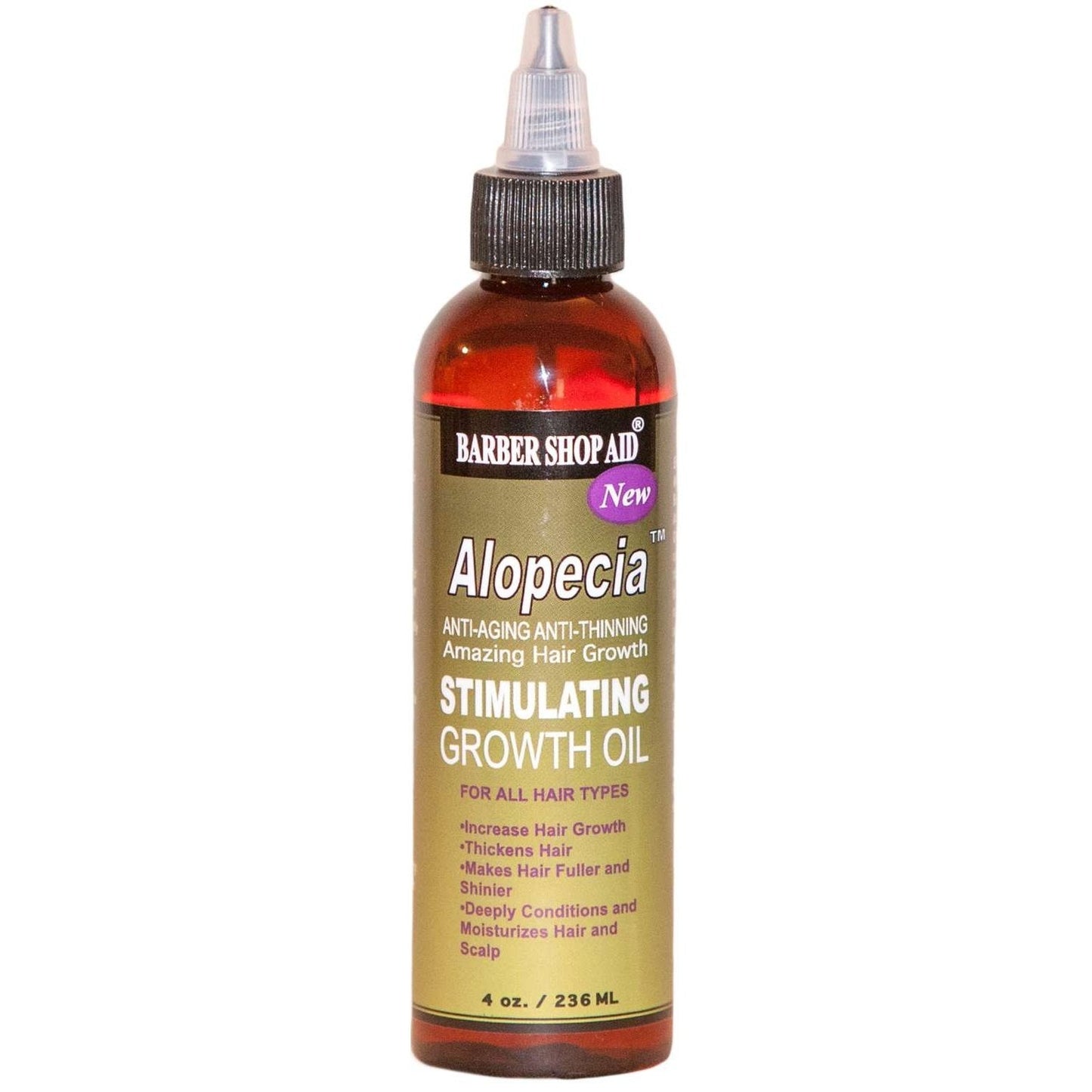 Alopecia Stimulating Growth Oil with Jojoba, Castor & Borage Oils 4oz