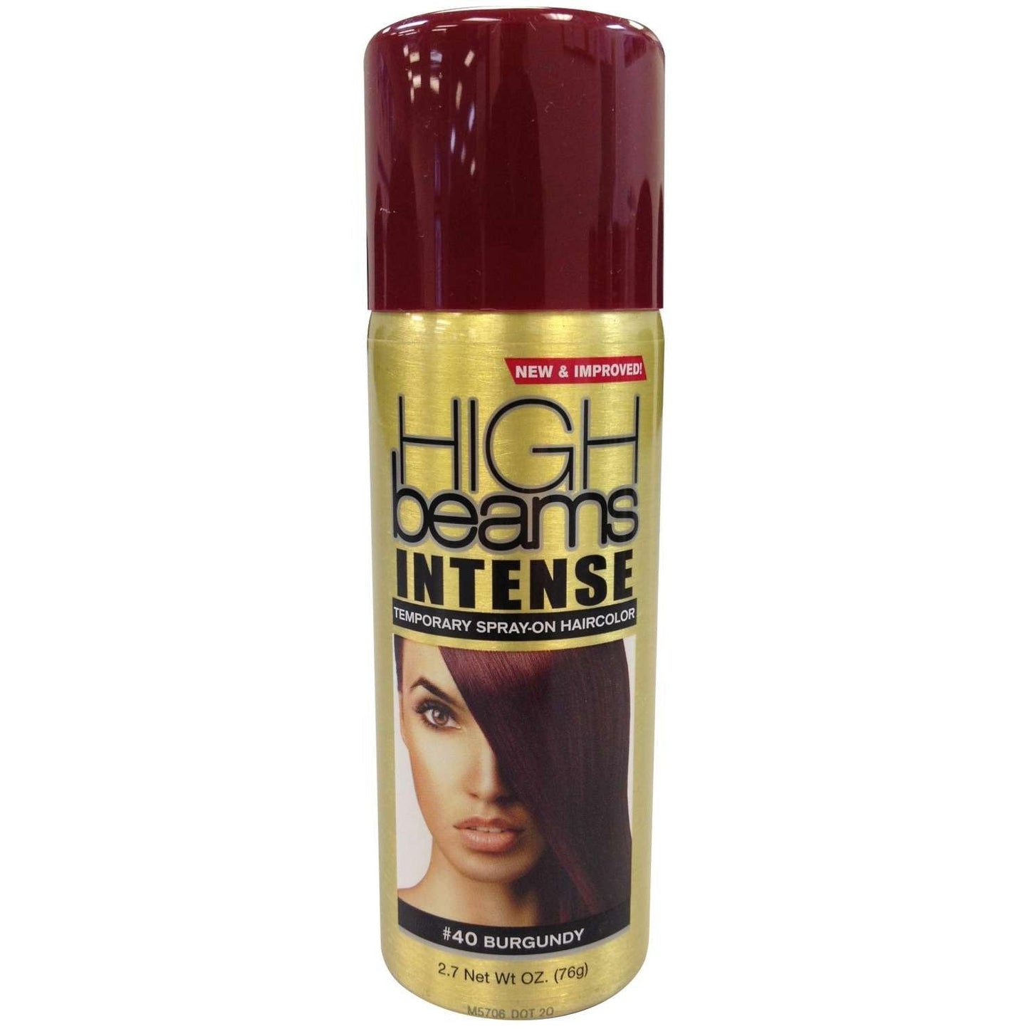 Temporary Spray-On Hair Color Burgundy High Beam, Salon-Quality Formula, Washable