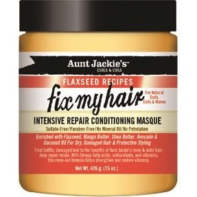 Aunt Jackie's Hair Masque with Flaxseed, Avocado & Coconut Oils 15 oz