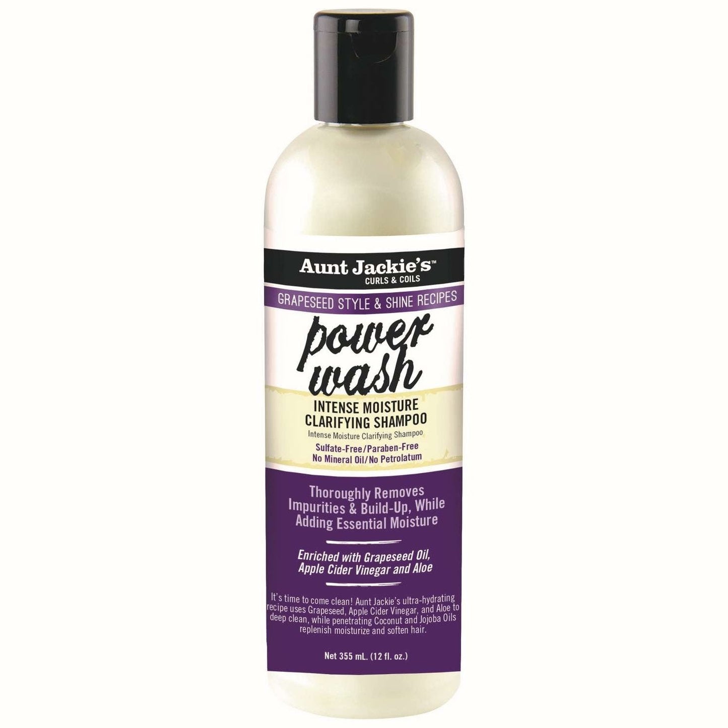 Aunt Jackie's Clarifying Shampoo Grapeseed Power Wash