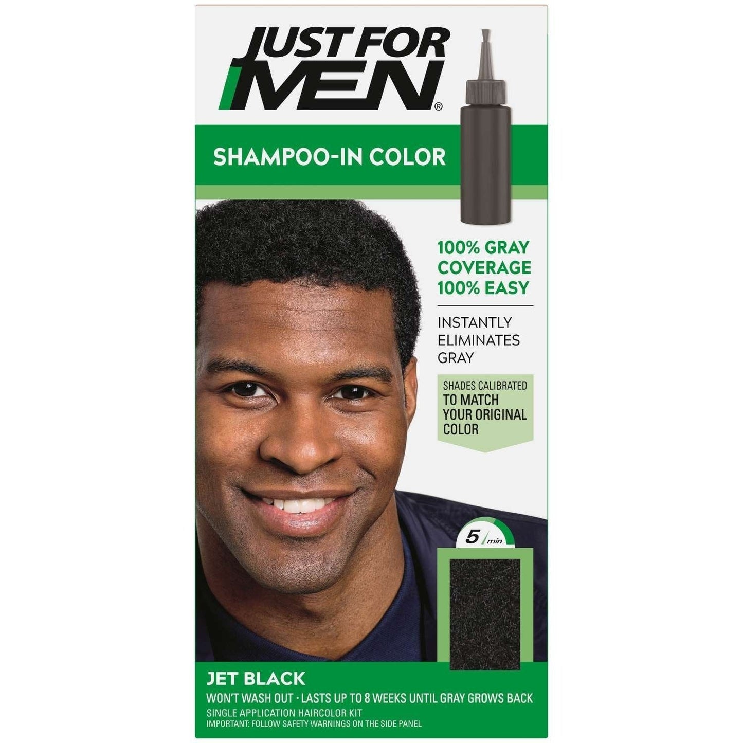 Shampoo-In Hair Color with Olive Oil, Vitamin E & Keratin, Jet Black, 60 ml