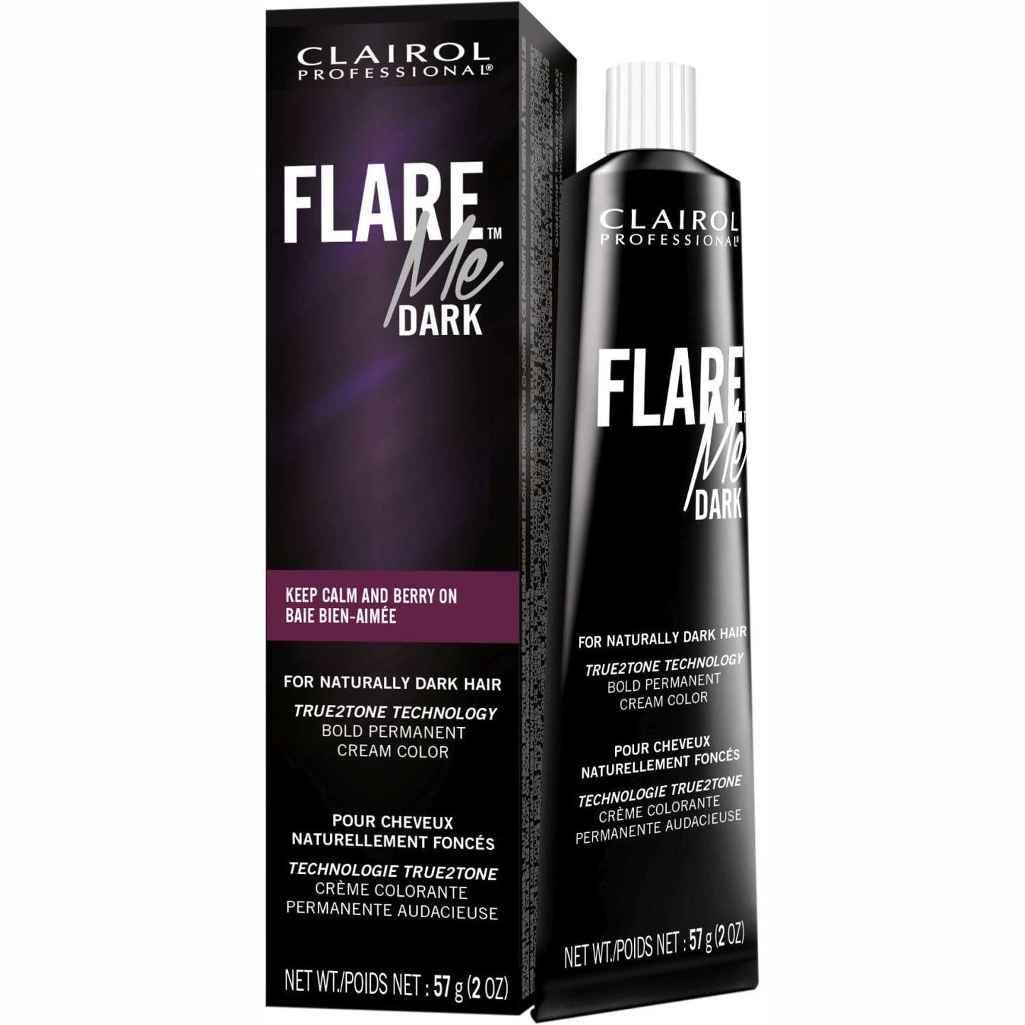 Dark Hair Color Treatment with Omega Gloss Calm Berry