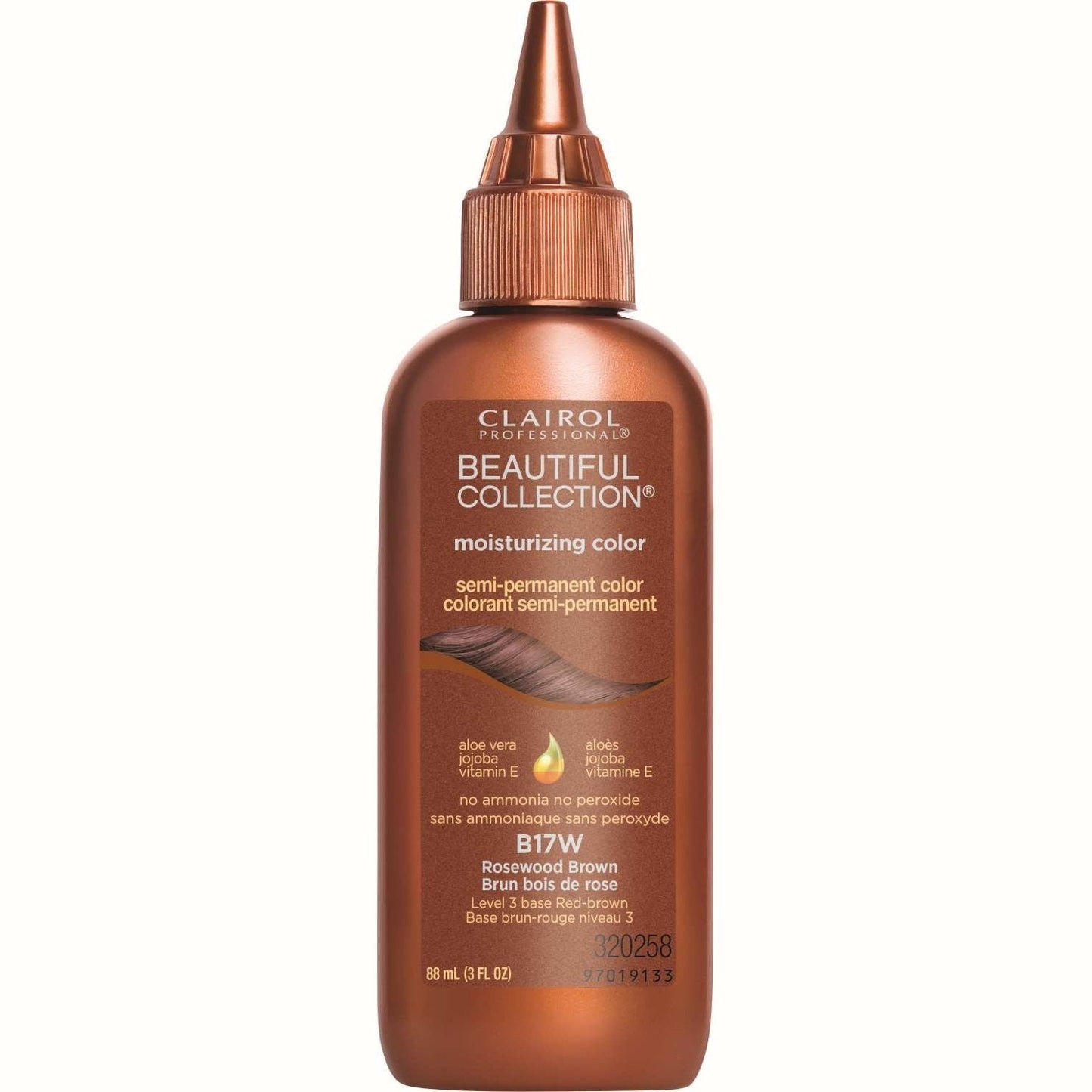 Semi-Permanent Hair Dye Rosewood with Aloe, Jojoba Oil & Vitamin E