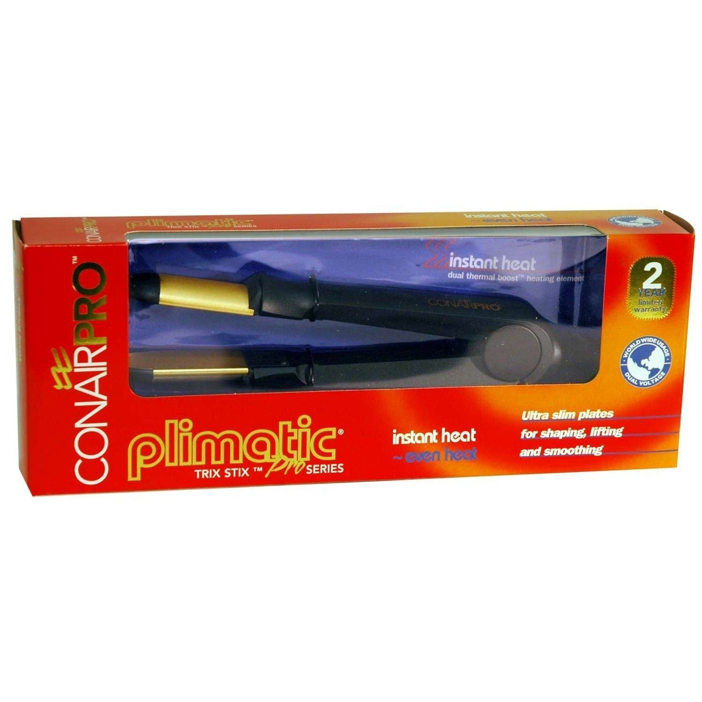 Hair Styling Stix with Ultra-Thin Gold Plates 9ft Swivel Cord