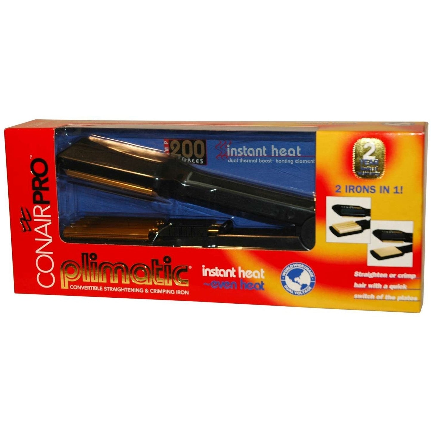 Triple Barrel Waver Hair Crimping Iron for Long Hair with Turbo Heat Boost