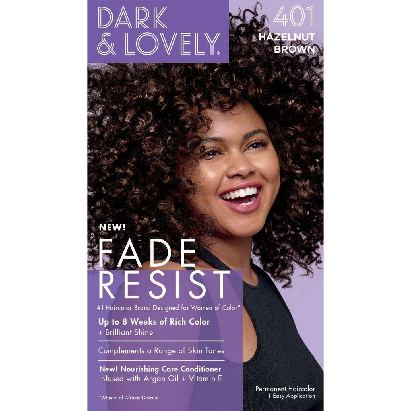 Fade-Resistant Hair Color with Argan Oil and Vitamin E Hazelnut Brown