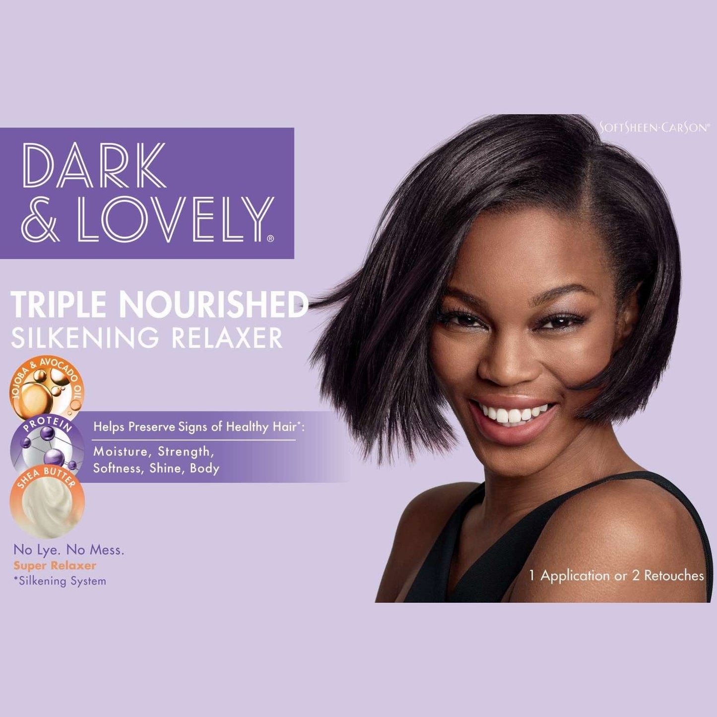 No-Lye Relaxer Kit with Shea Butter for Damaged Hair Super Size