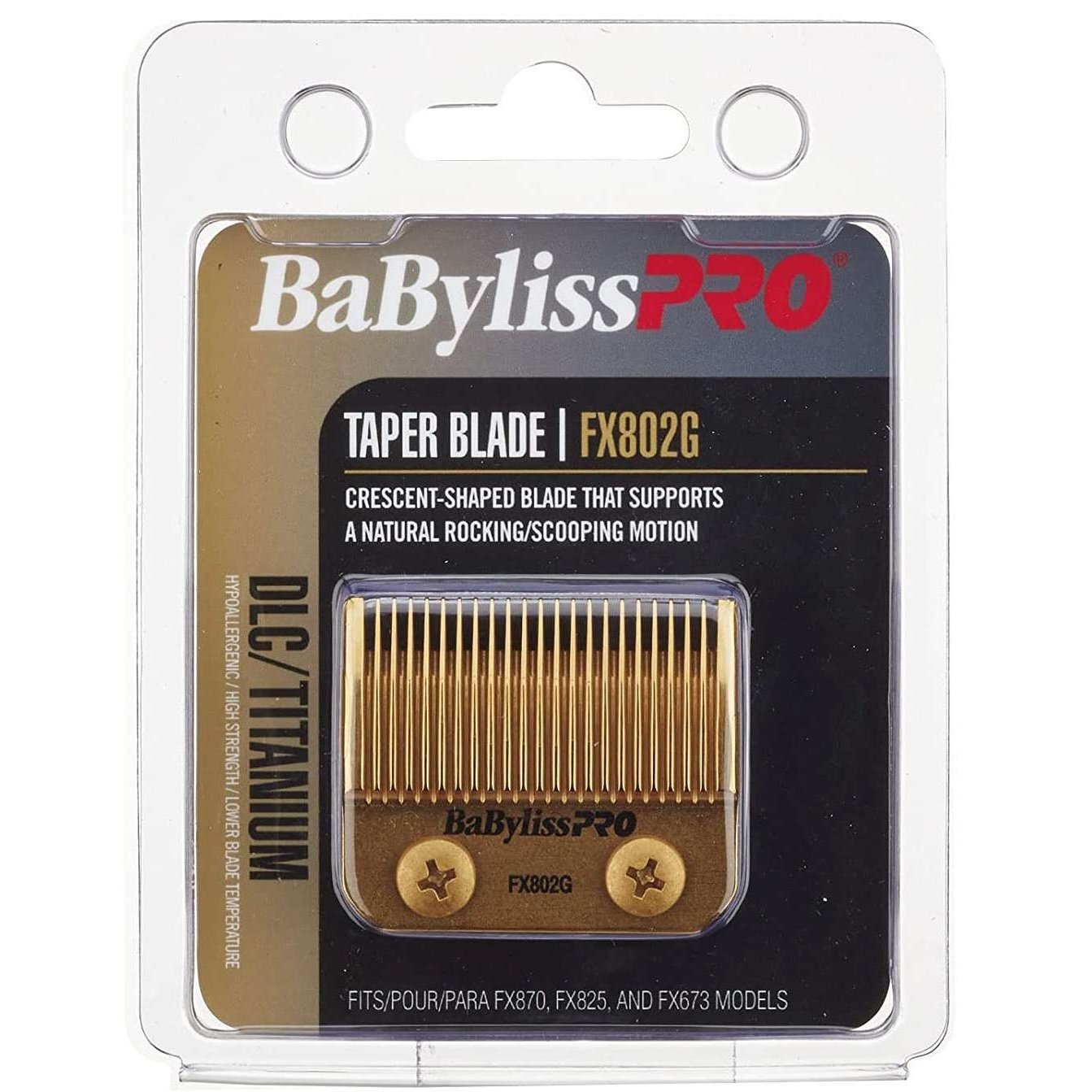 Taper Blade DLC Titanium Replacement for Gold FX Clippers FX870G 870 825 673 F880