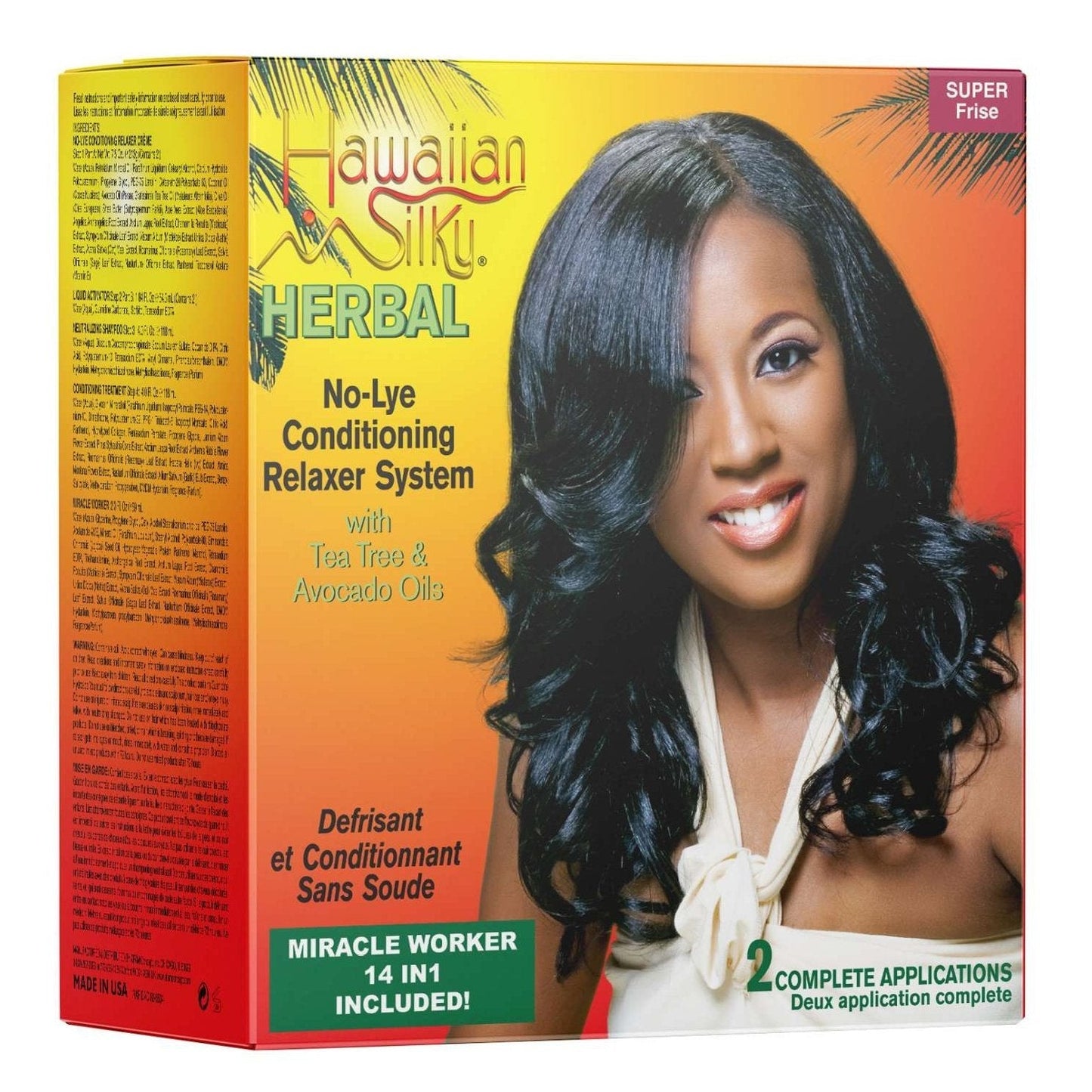 Herbal No Lye Hair Relaxer Super Kit