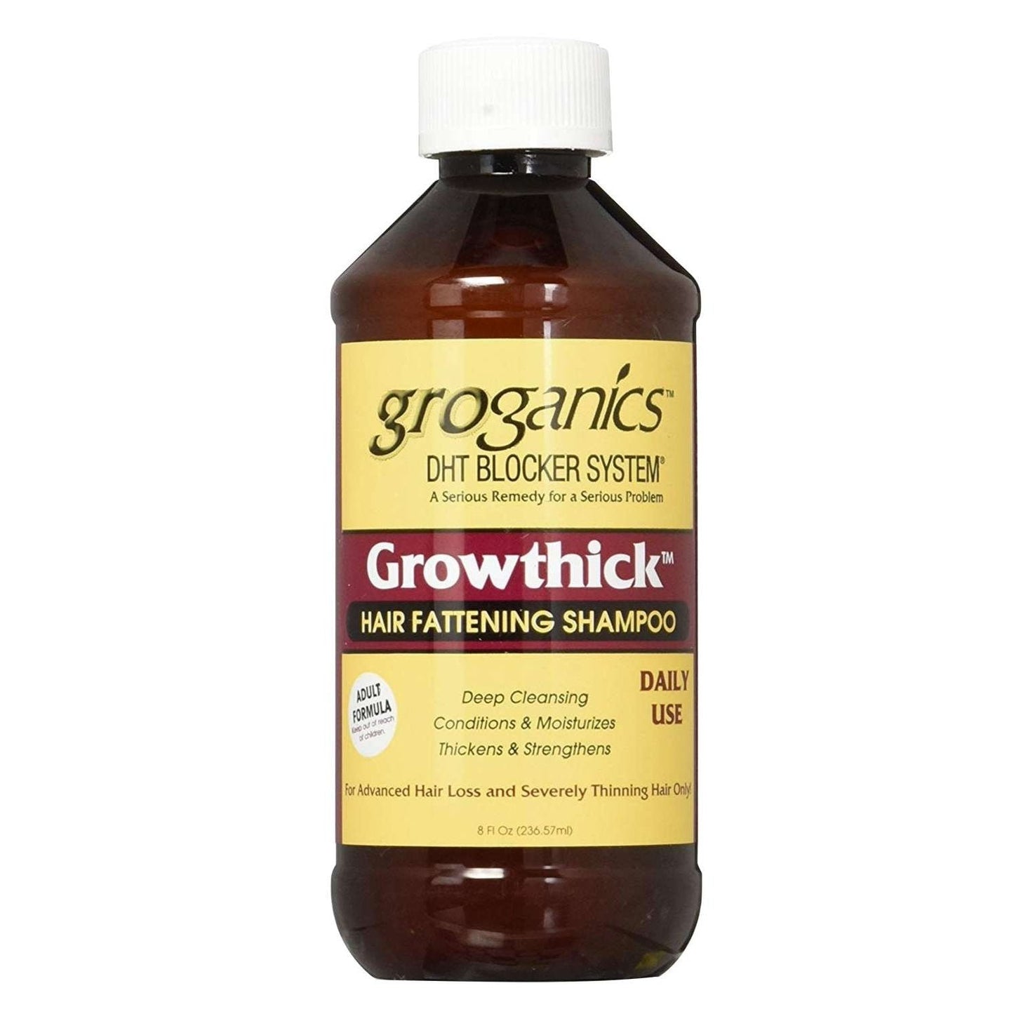 Growthick Shampoo with Pea Sprout Protein and Ayurvedic Herbs for Thicker Hair