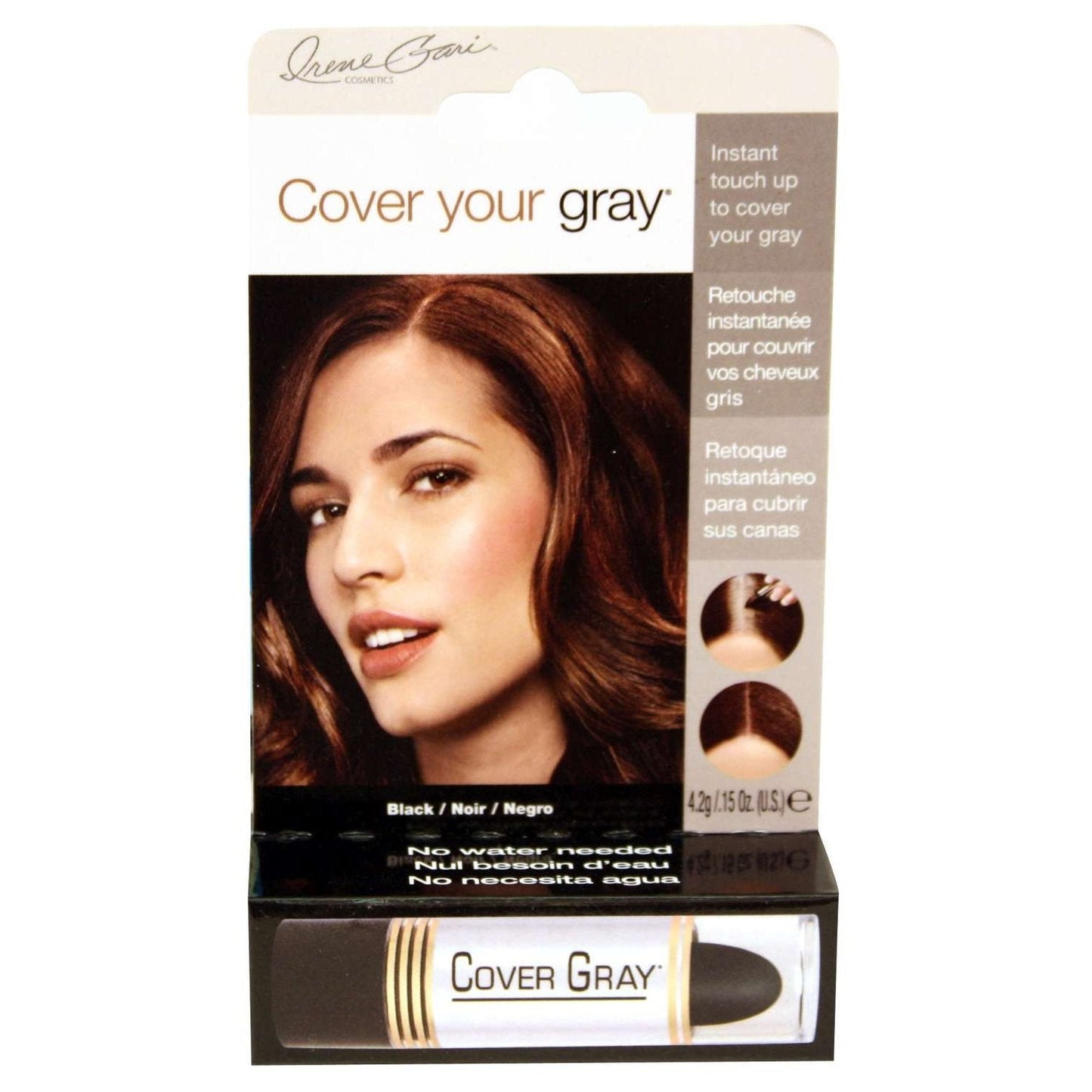 Touch-Up Stick for Gray Hair Coverage, Portable Size, Black