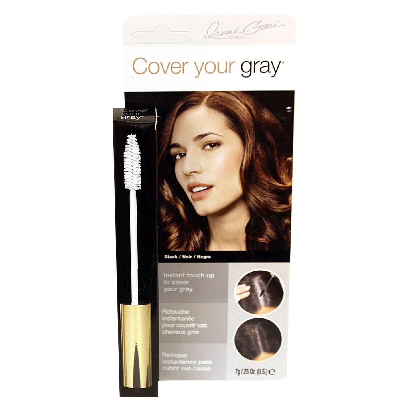 Hair Covering Mascara for Gray Hair Travel Size Black