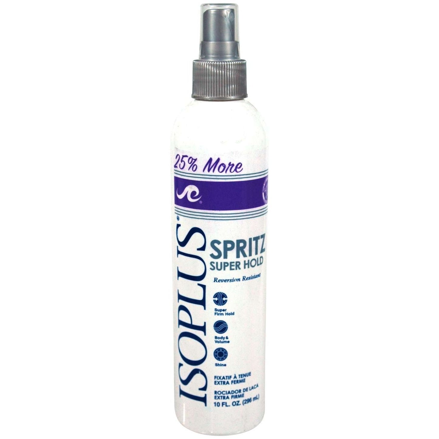 Super Hold Hair Spray with 55% VOC for Frizz Control and Volume