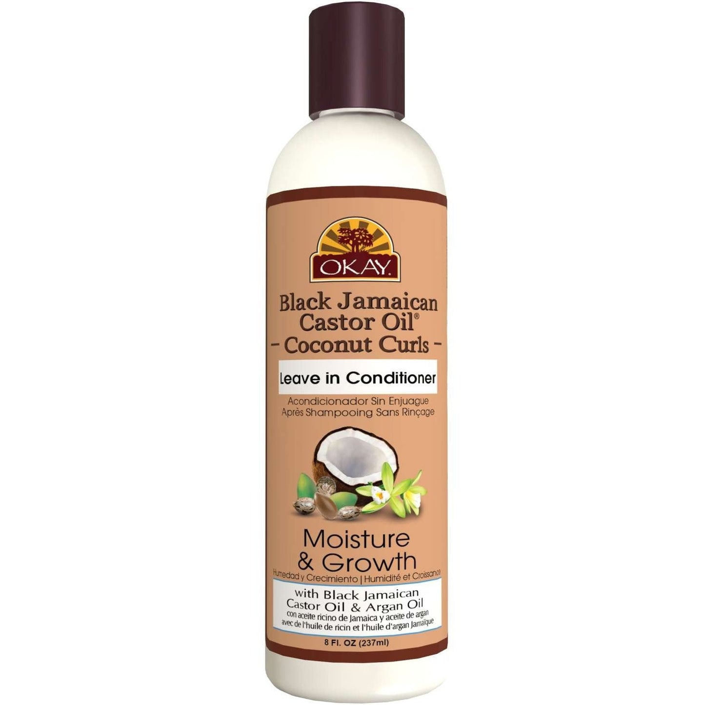 Leave-In Conditioner with Black Jamaican Castor Oil and Coconut for Dry Damaged Hair