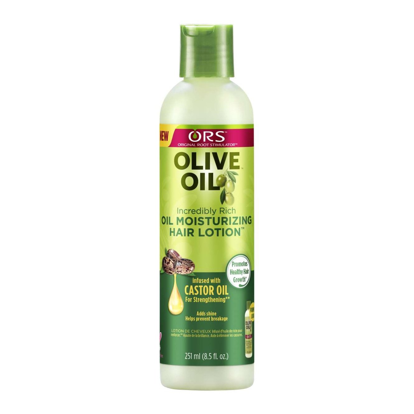 Moisturizing Hair Lotion with Castor Oil and Olive Oil