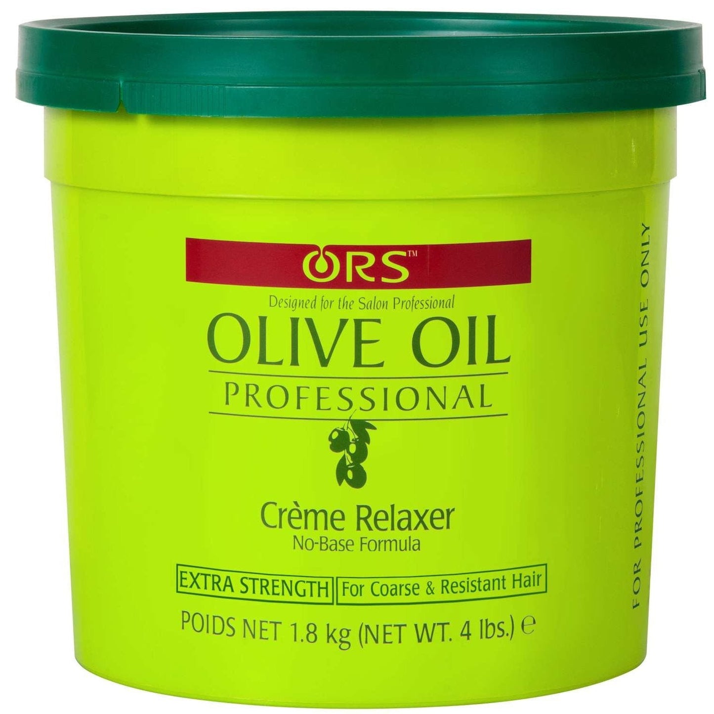 No Base Cream Relaxer with Olive Oil for Medium Hair 4 LBS