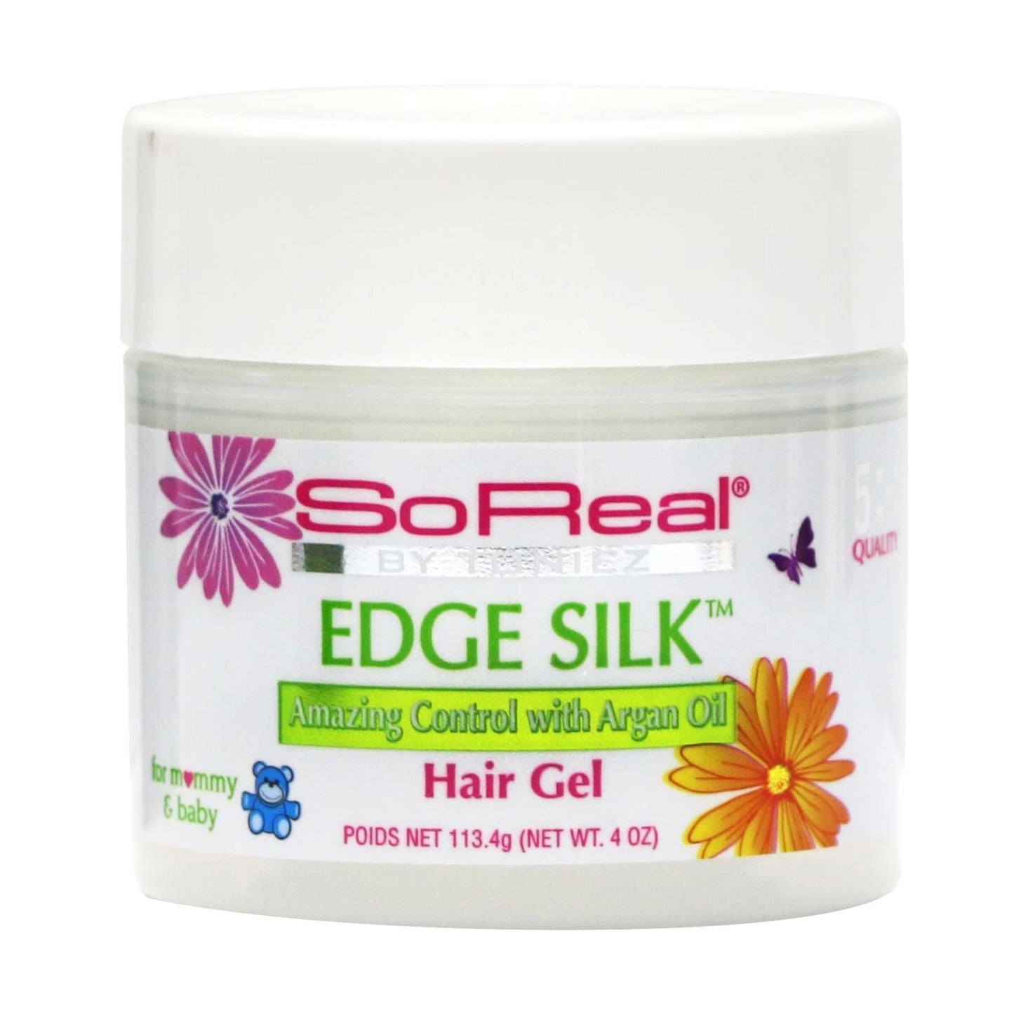 Edge Silk Hair Gel with Argan Oil 4 Oz