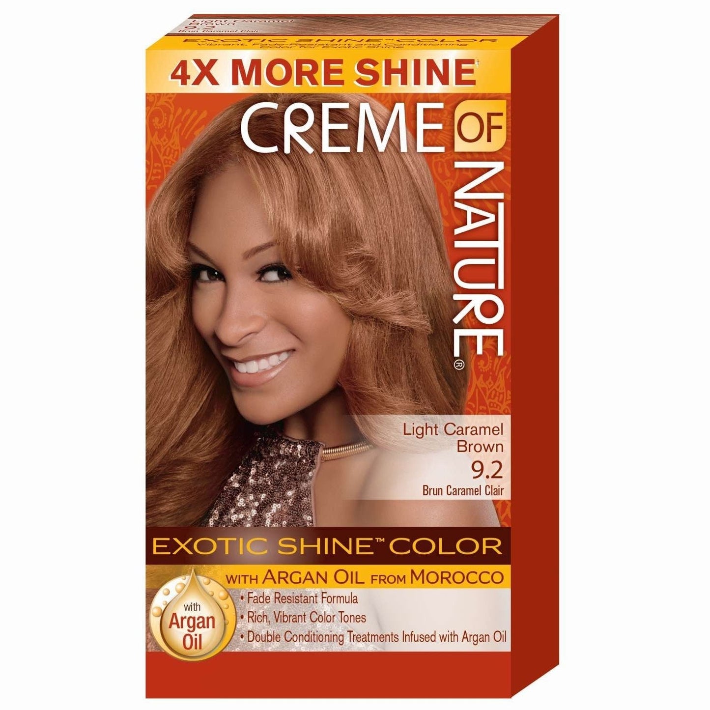 Creme of Nature Gel Hair Color with Argan Oil & Mango Shea Butter Light Caramel Brown 09.2