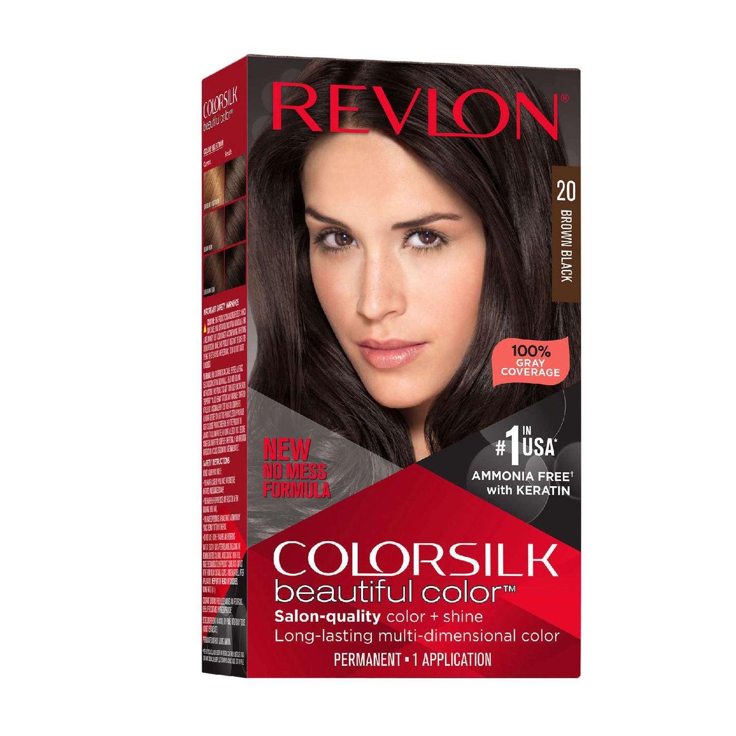 Ammonia-Free Hair Color Brown/Black 020, 1 Pack