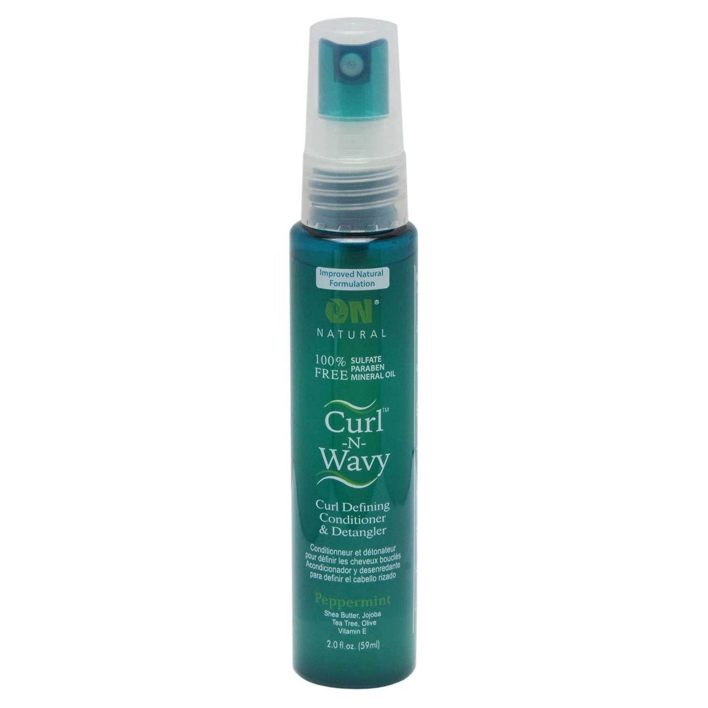 Curl Defining Peppermint Detangler for Natural Curl-N-Wavy Hair 2 oz