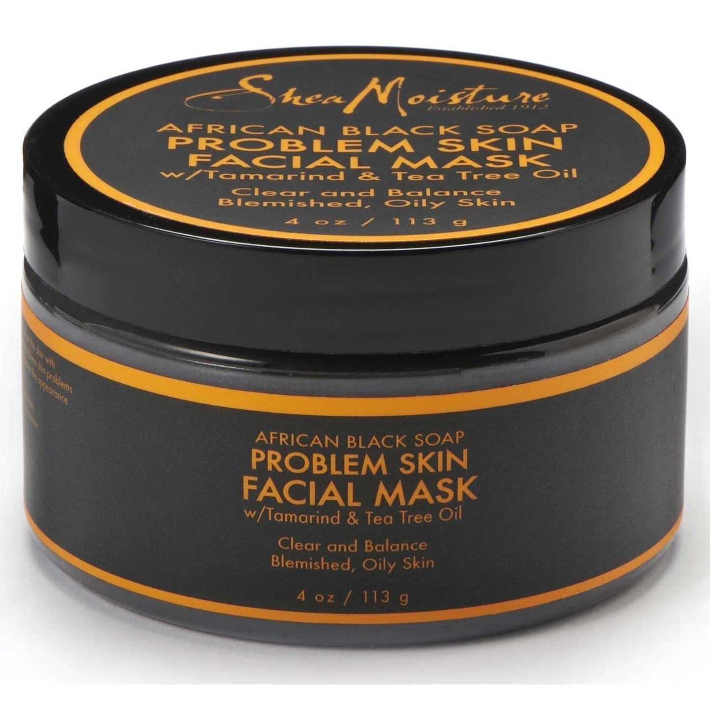 Shea Moisture Facial Mask African Black Soap with Tea Tree Oil and Tamarind Extracts