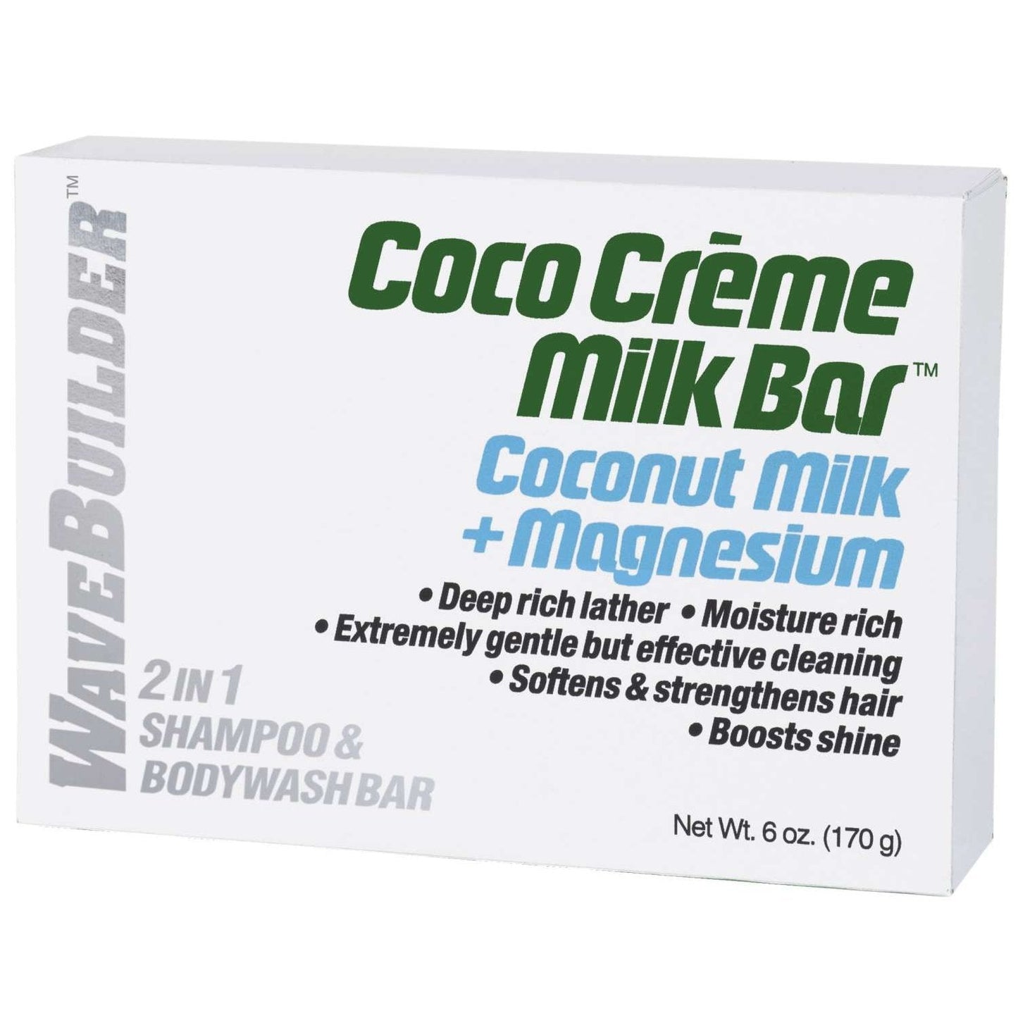 2 in 1 Body Wash and Shampoo Bar with Coconut Milk and Magnesium
