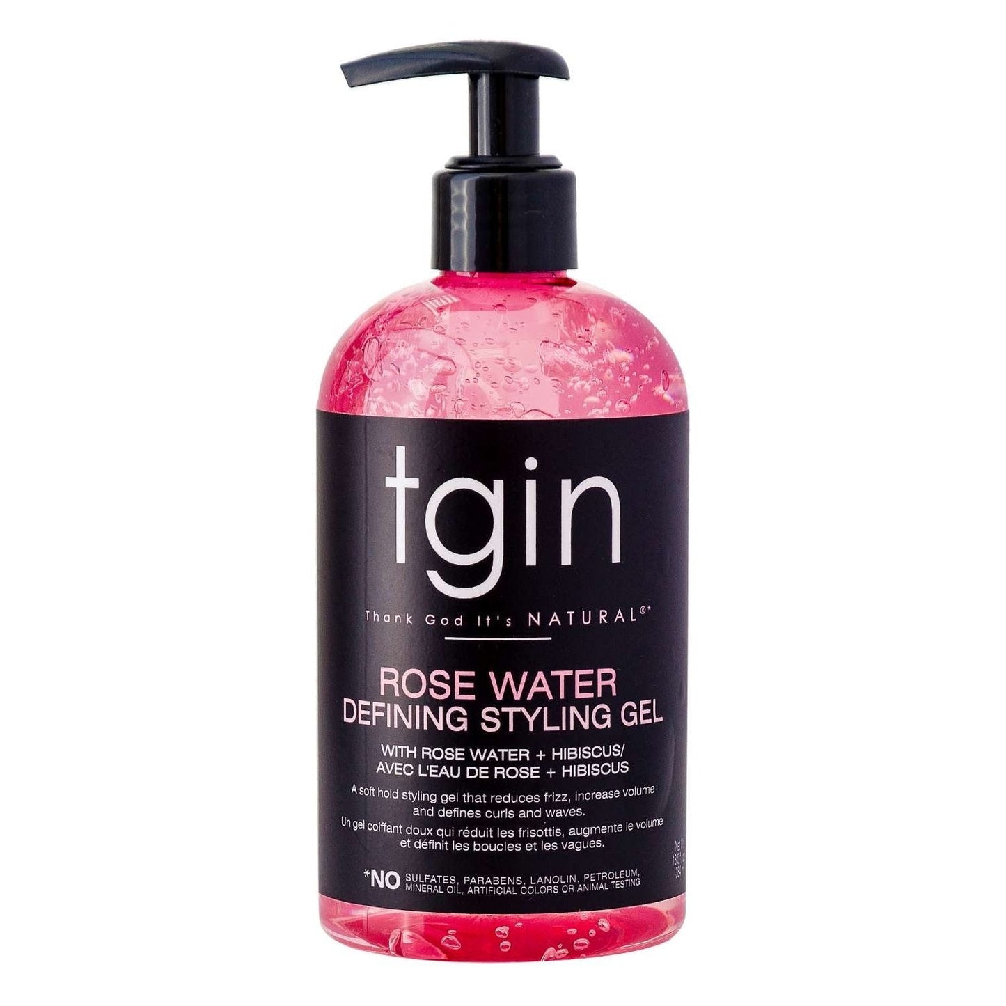 TGIN Curl Defining Gel with Rosewater for Curls, Kinks, and Waves