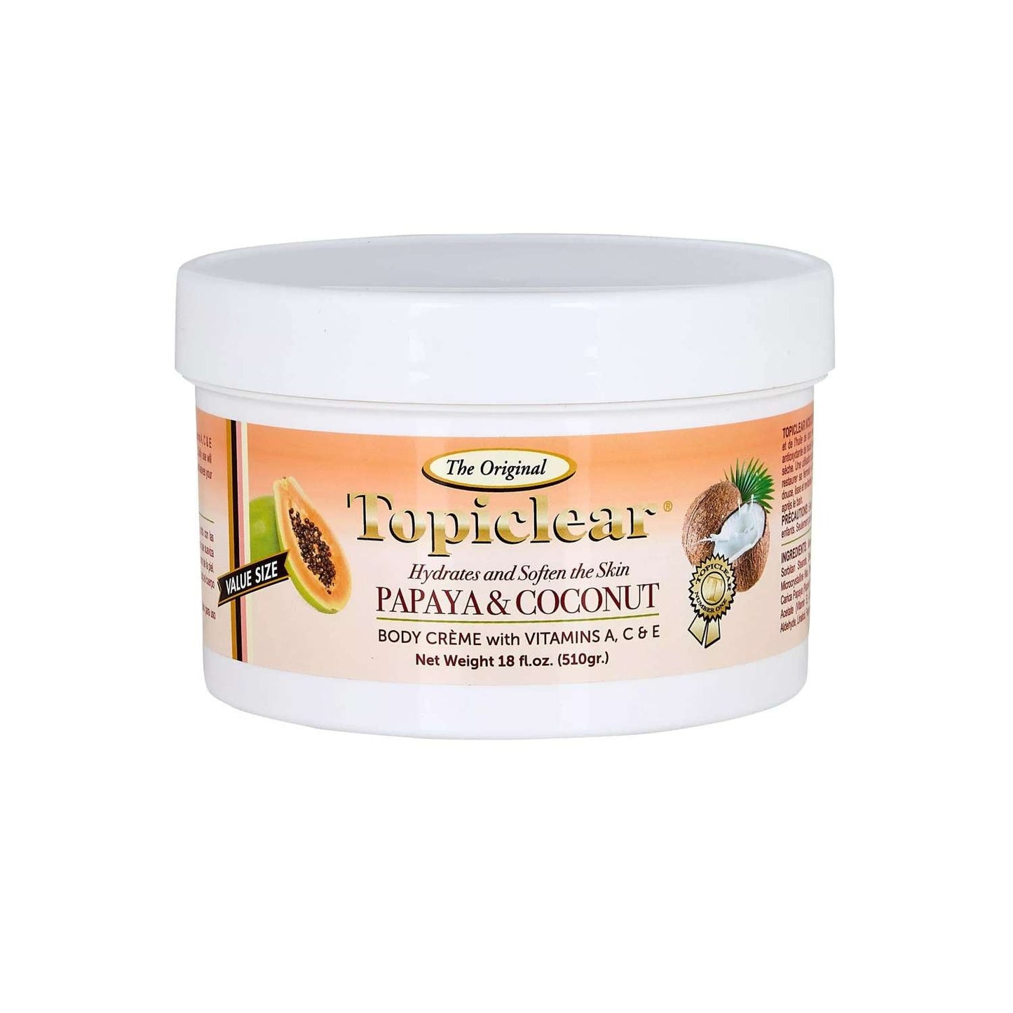 Papaya Coconut Body Cream with Vitamins A C E