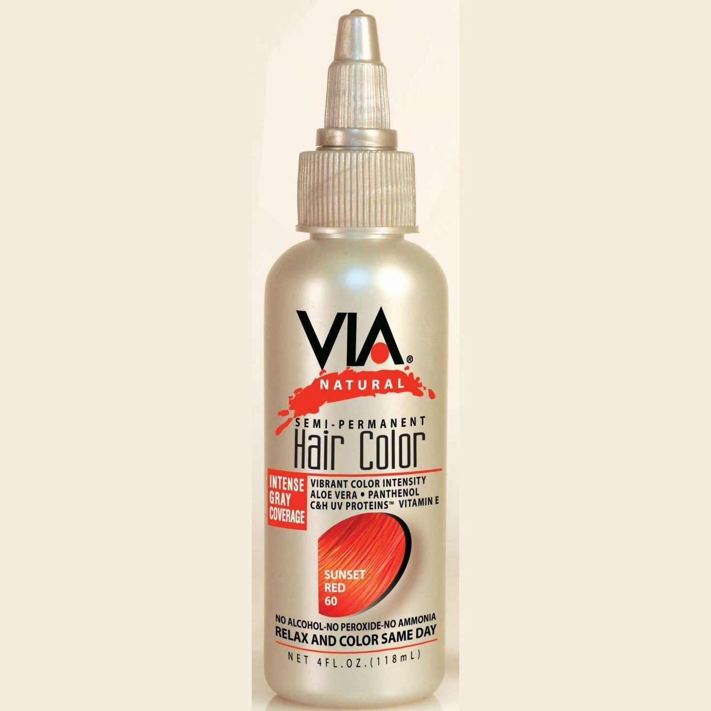 Hair Color Sunset Red with Natural Oils and Heat Protection 60ml