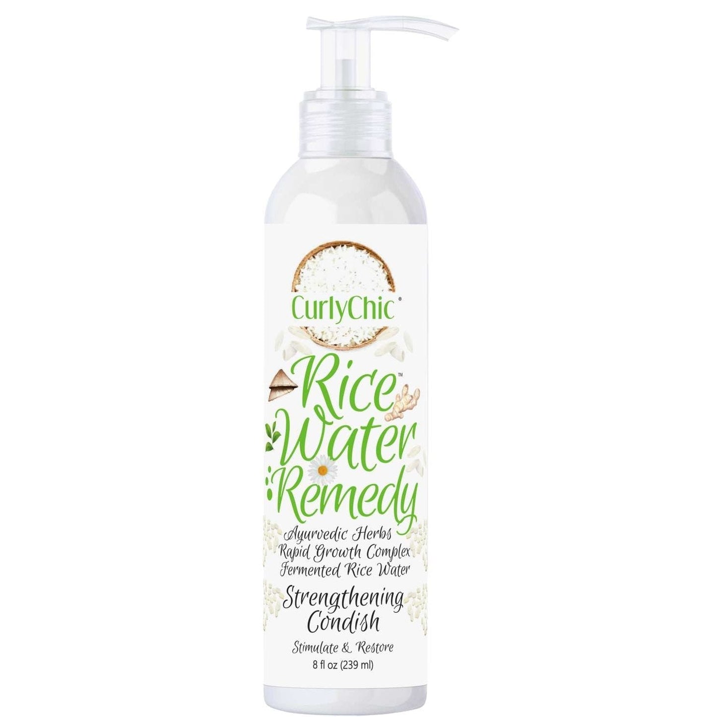 Rice Water Strengthening Conditioner for Curly Hair 8 oz