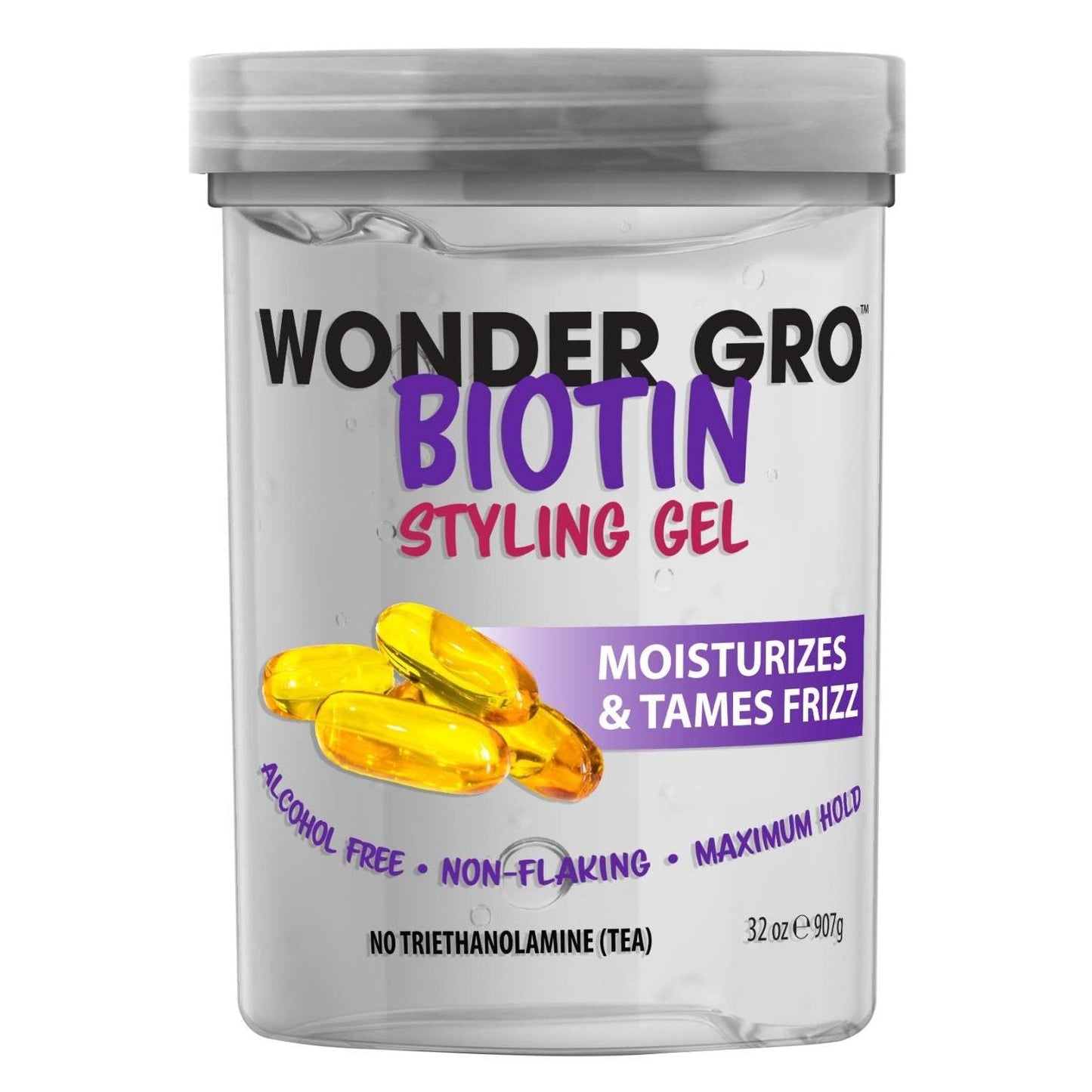 Biotin Hair Styling Gel for Dry, Damaged, and Color-Treated Hair