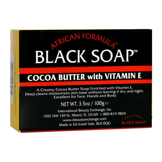 Formula Soap Black Cocoa Butter Vitamin E 3.5 Oz