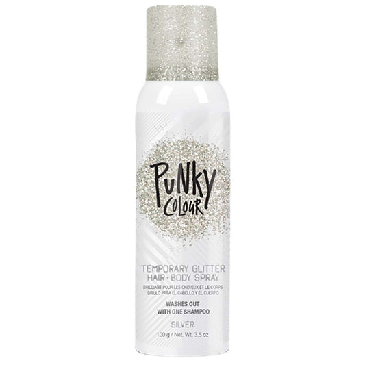 Temporary Color Highlight Spray Glitter Silver 3.5 Oz