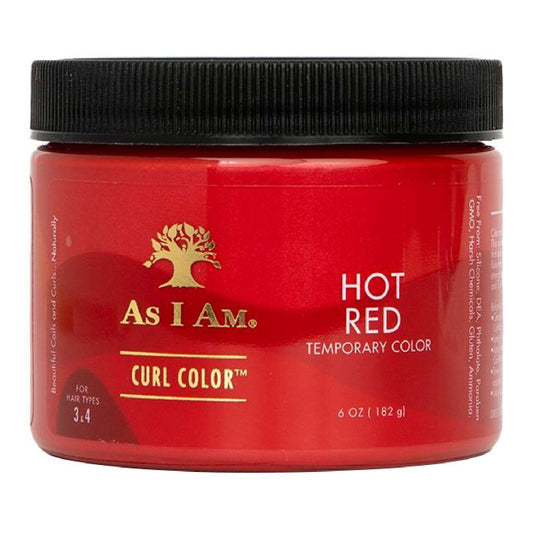 As I Am Temporary Curl Color Hot Red 6 Oz
