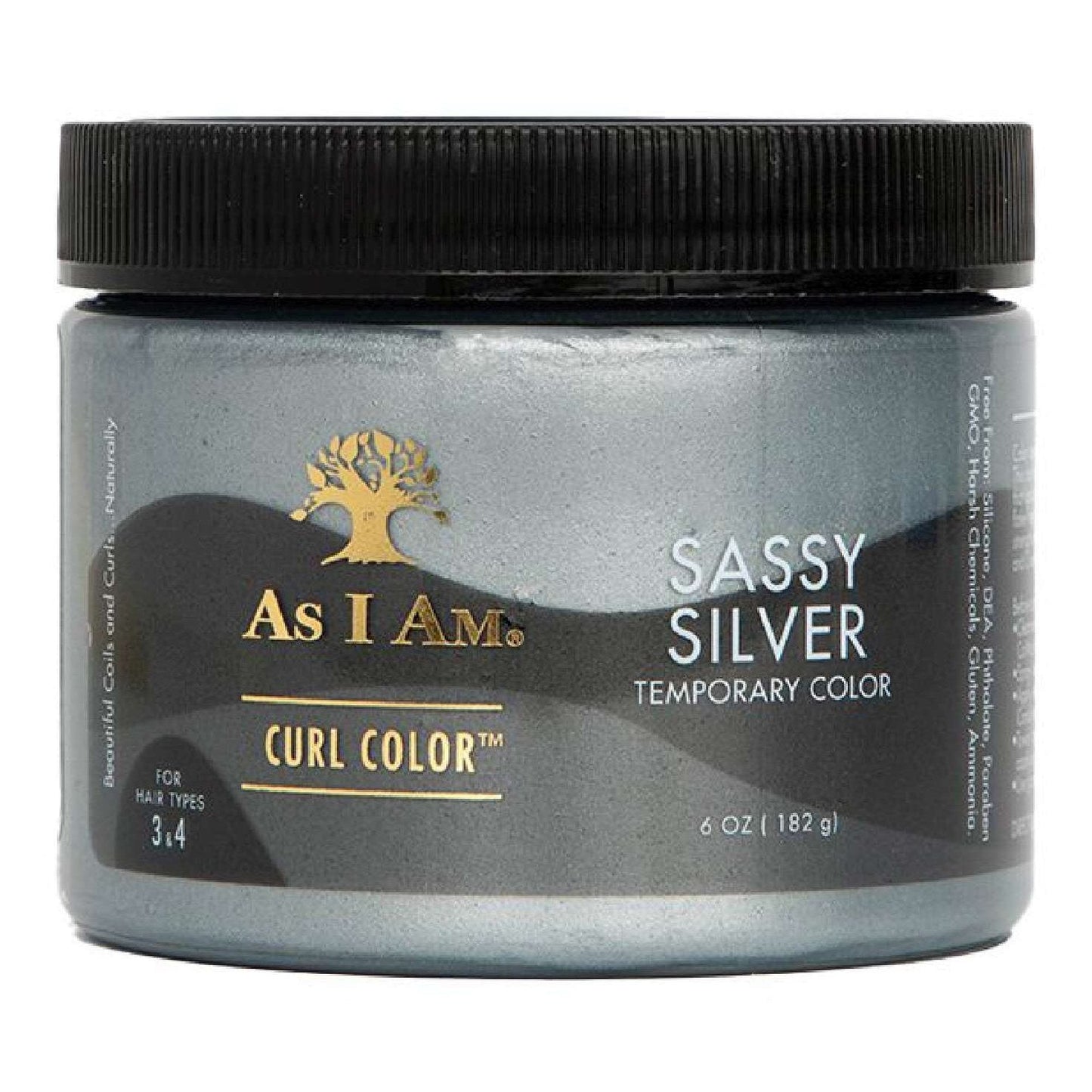 As I Am Temporary Curl Color Sassy Silver 6 Oz