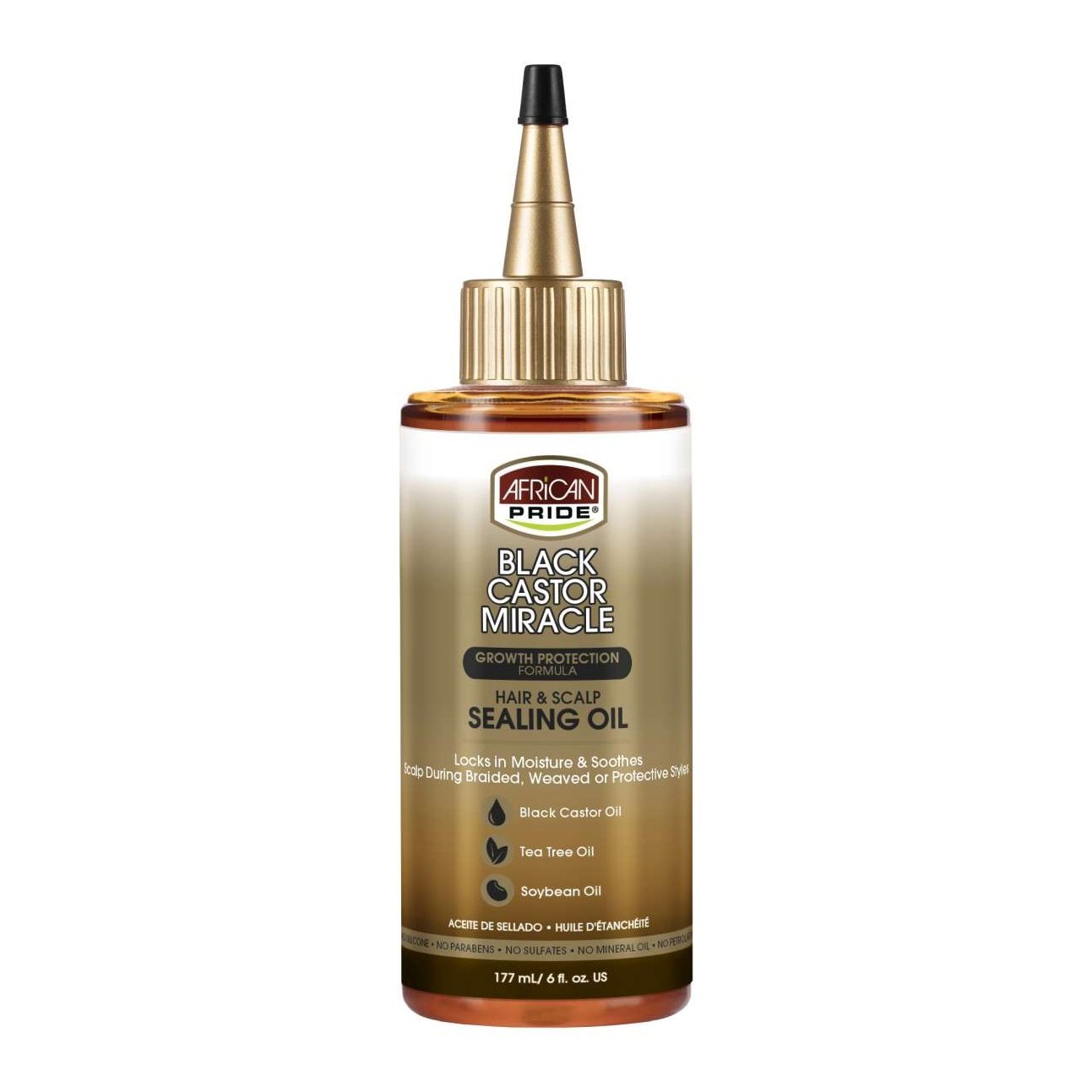 African Pride Black Castor Miracle Hair Scalp Sealing Oil 6 Oz