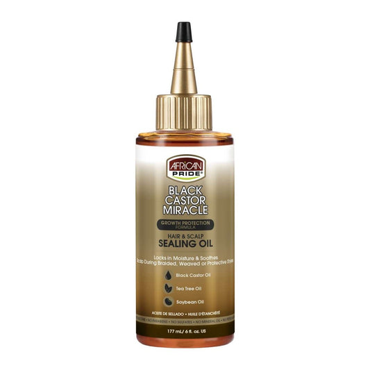African Pride Black Castor Miracle Hair Scalp Sealing Oil 6 Oz