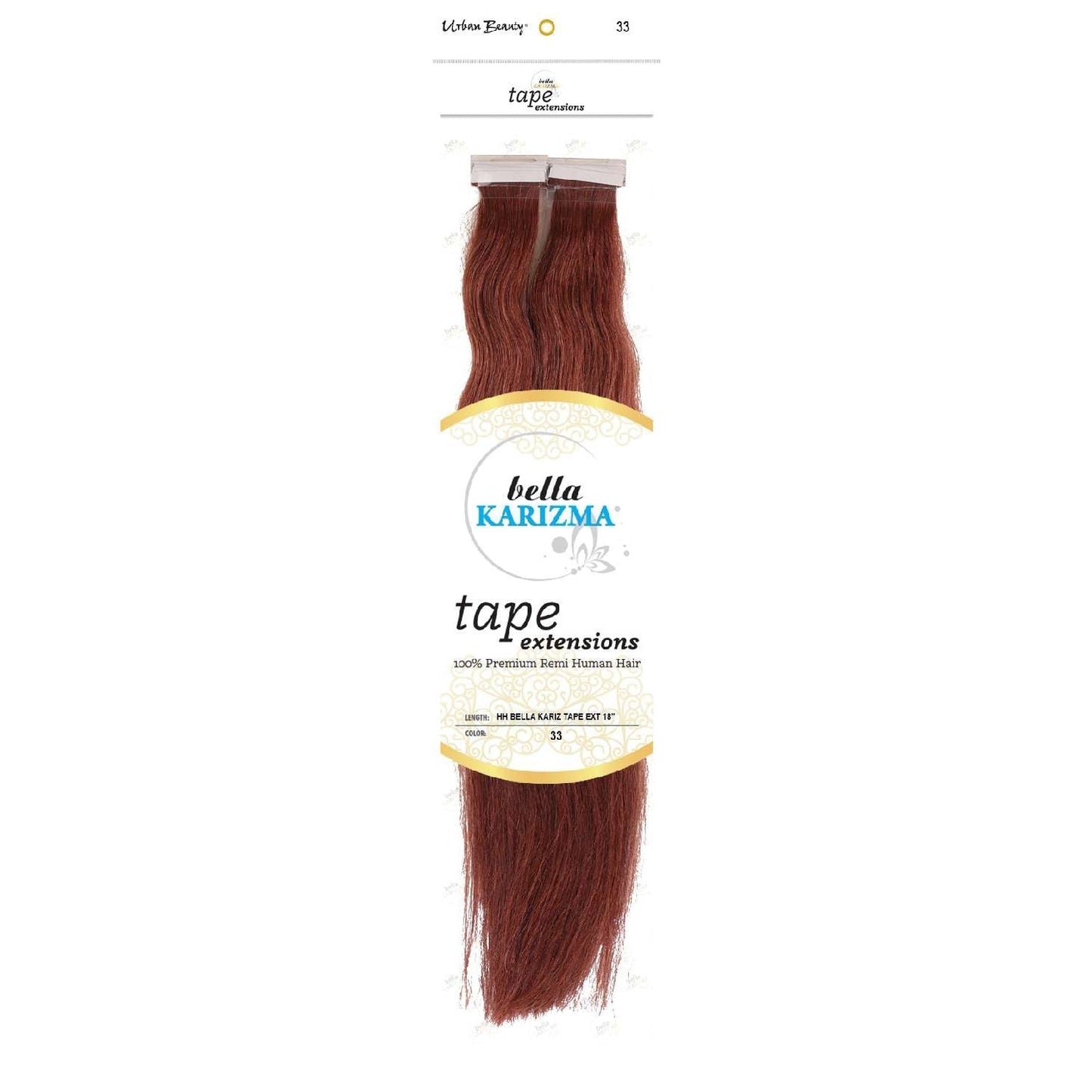 Tape-In Human Hair Extensions 18 Inch 33