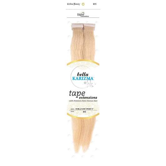 Tape-In Human Hair Extensions 18 Inch 613