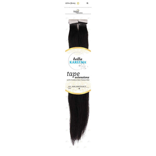 Tape-In Human Hair Extensions 22 Inch 1B