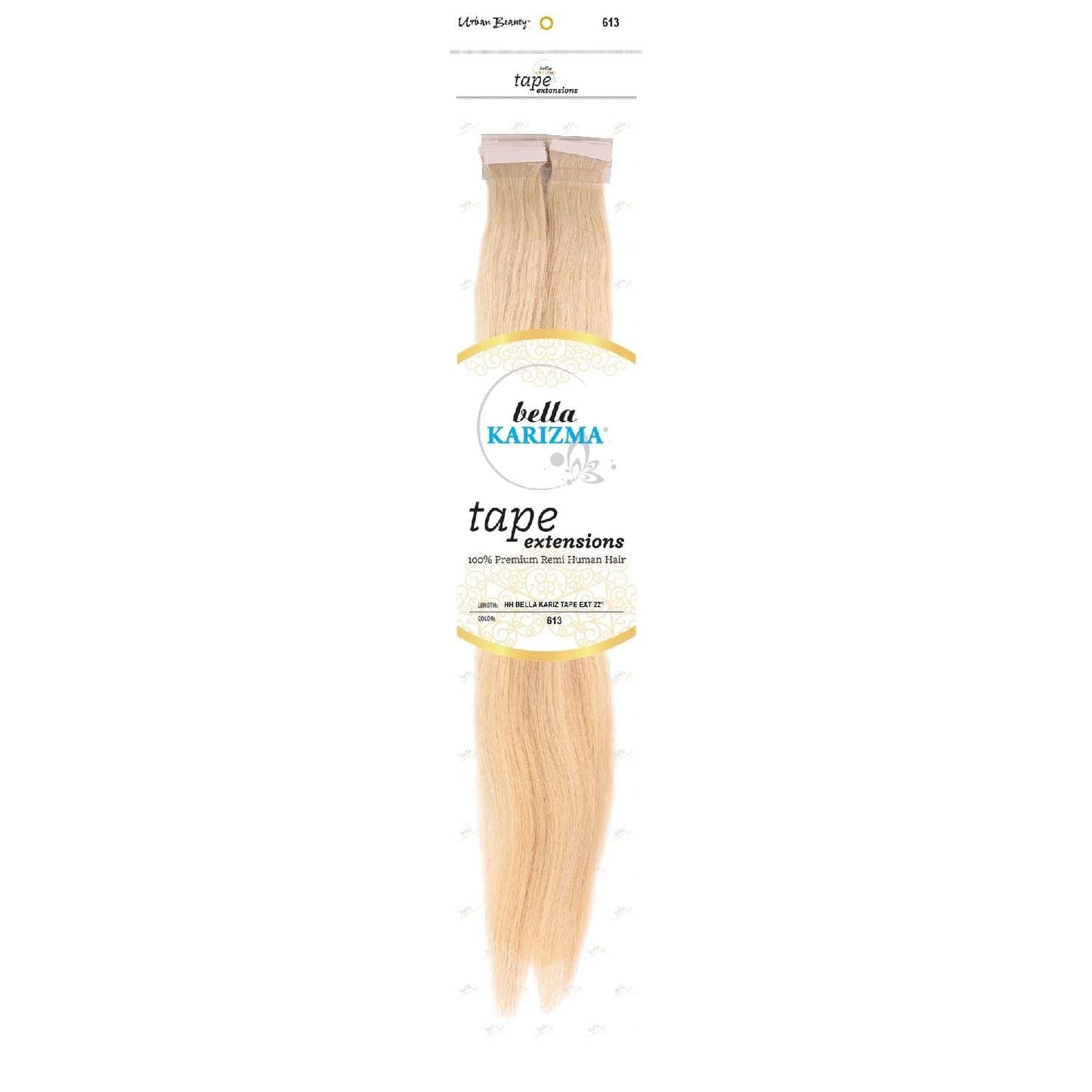 Tape-In Hair Extensions Human Hair 22 Inch 613