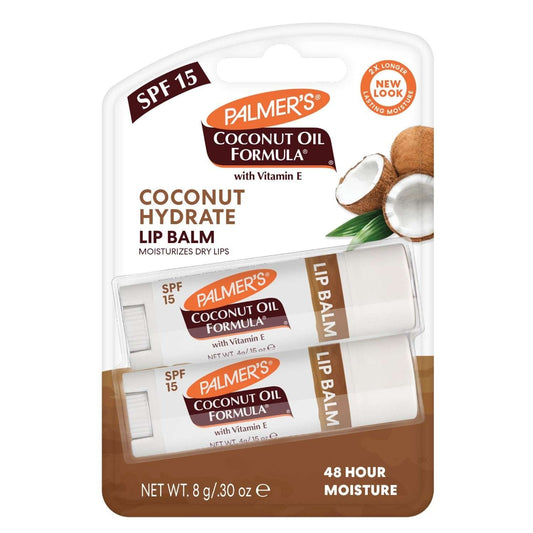 Coconut Oil SPF 15 Lip Balm Twin Pack 0.15 oz