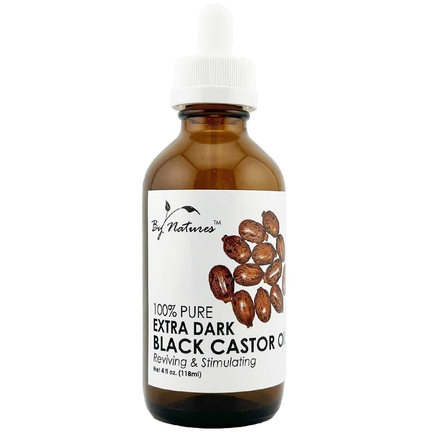 Extra Dark Black Castor Oil 100% Natural 4.0 Fl Oz