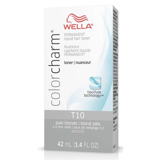Permanent Liquid Hair Toner T10 Pale Blonde 1.4 Fl Oz