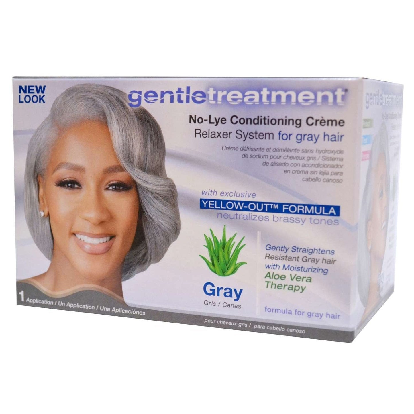 No-Lye Relaxer Kit Gentle Treatment Grey