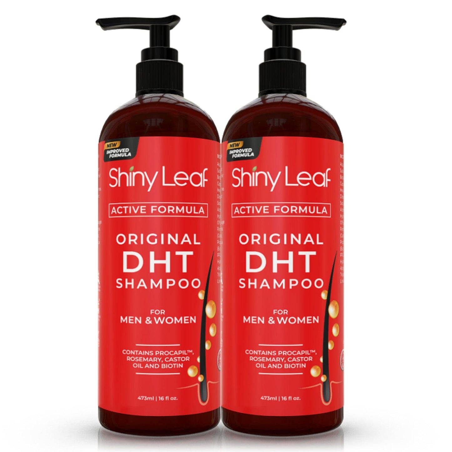 DHT Blocker Hair Loss Shampoo 16 oz, Active Formula For Hair Growth With Biotin
