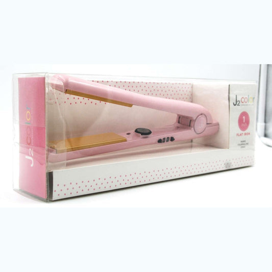 Flat Iron Metallic Pink Hair Tool